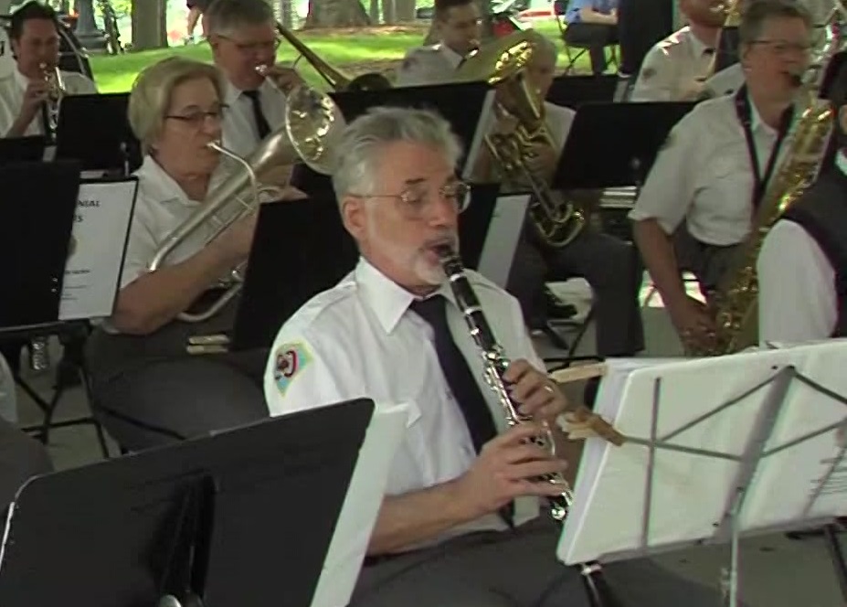 Bob Anello wiht the Milwaukee American Legion Band