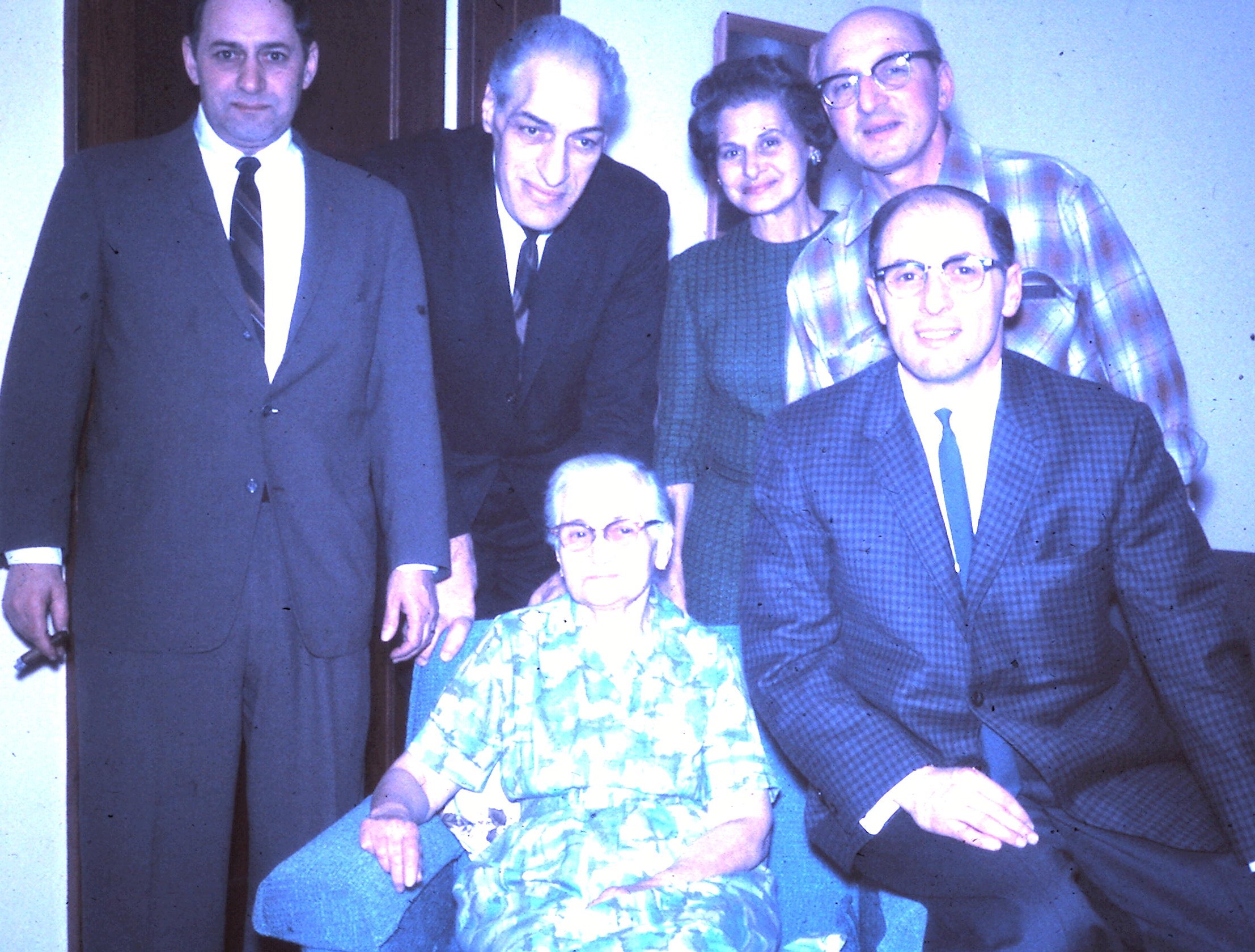 Emil Anello brothers and mother